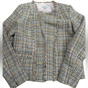 LOFT Colorful Tweed Blazer
